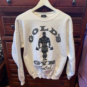 Golds Gym Socal White Crewneck